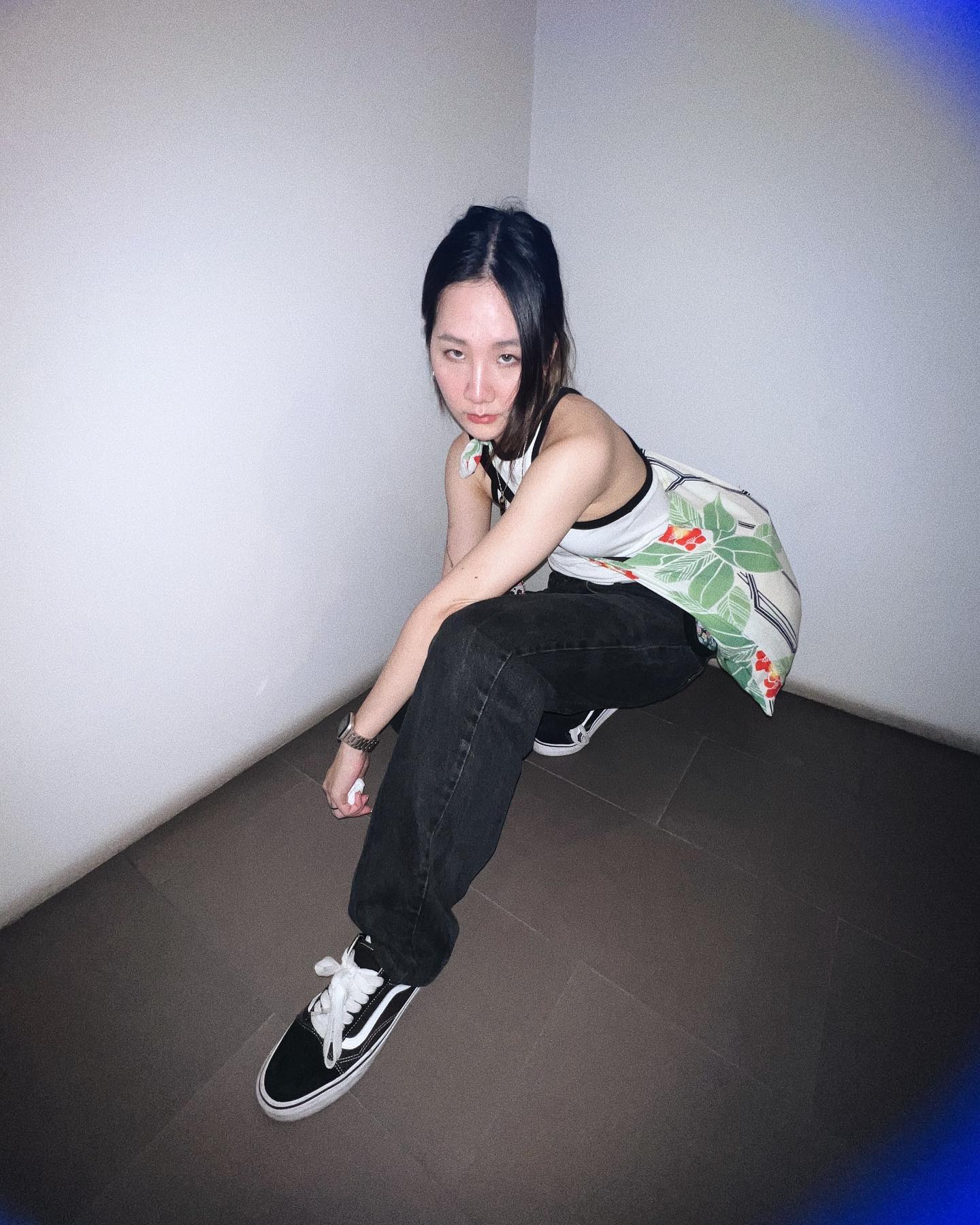 Customer wearing Sumo Vintage