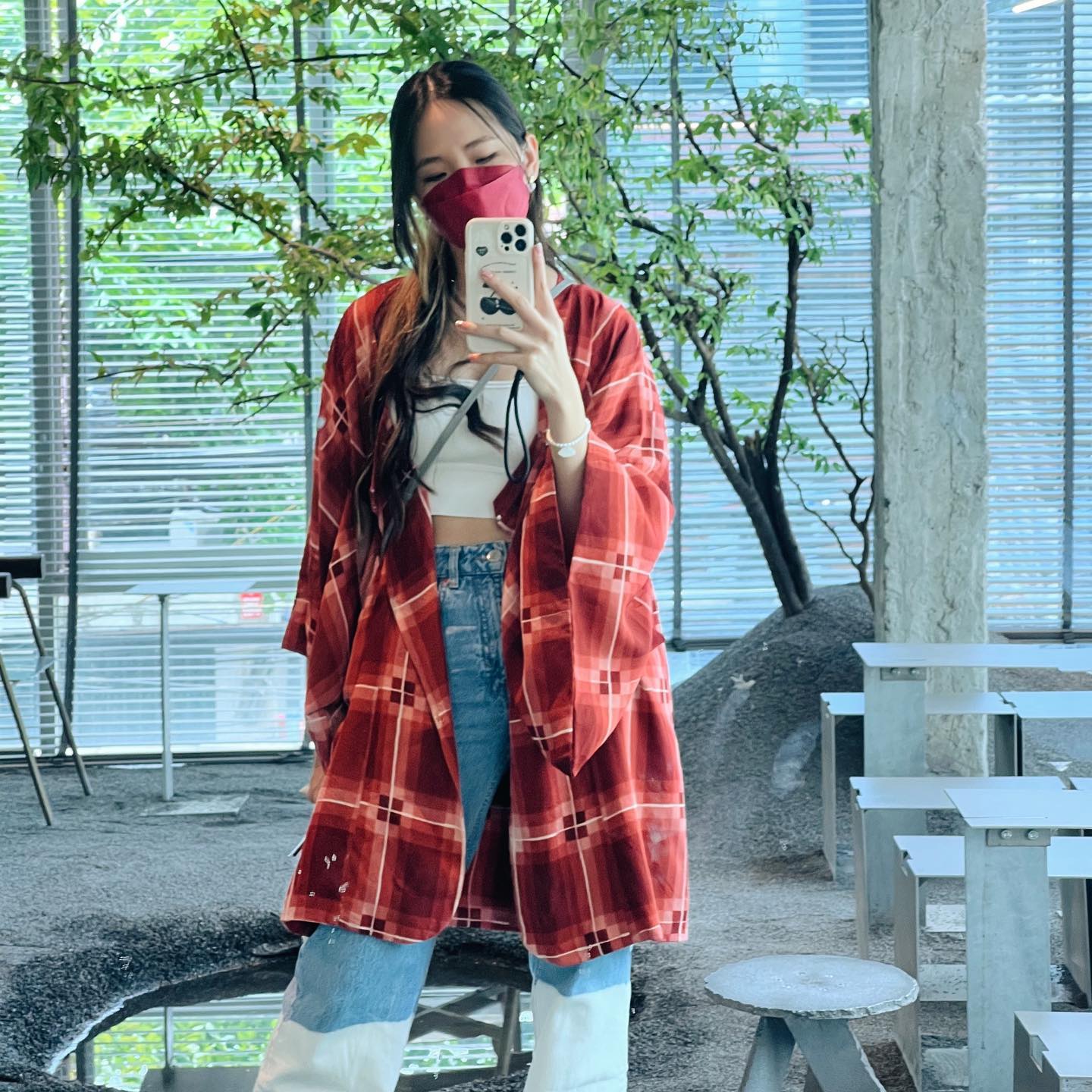 Customer wearing Sumo Vintage