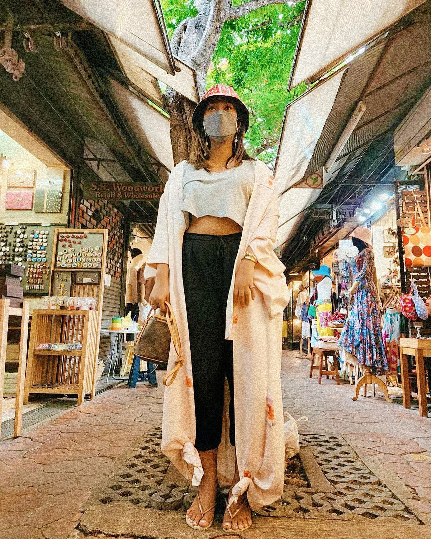 Customer wearing Sumo Vintage